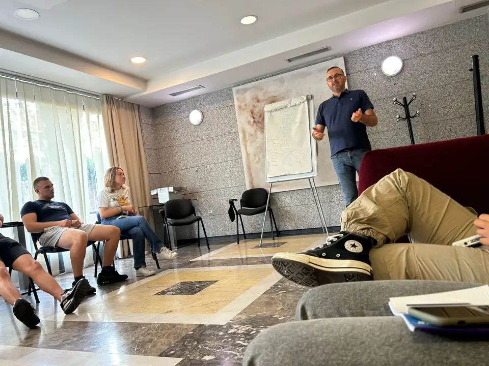 Youth Worker Learning on Human Trafficking — activity photograph