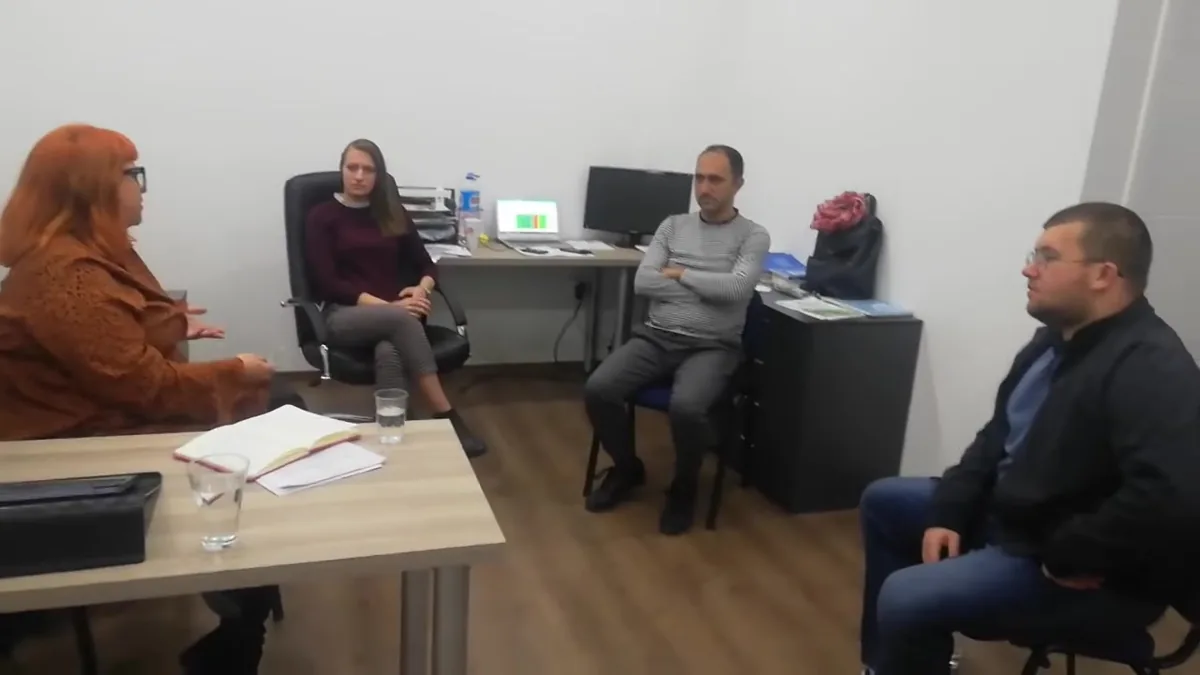 sharing learning after the 3C training at CRD-SEE offices. Frame from the archived dissemination video.