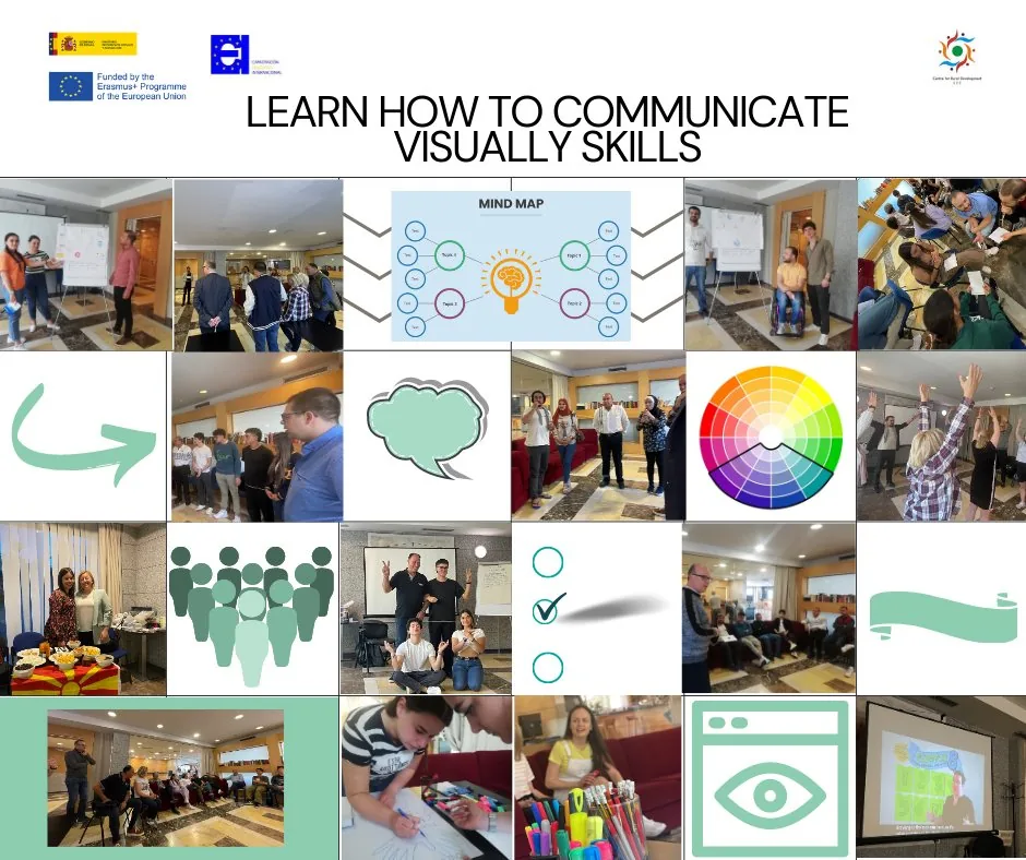 Learn How to Communicate Visually Skills — project collage from the original activity post.